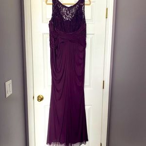 Long plum dress